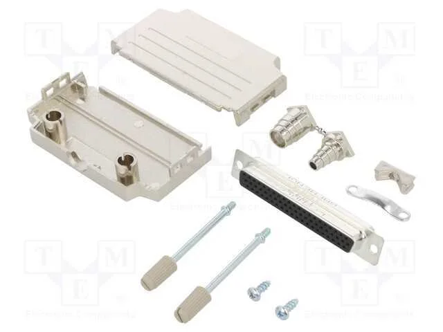 D-Sub HD, PIN: 62, fêmea, simples, solda, com cab.