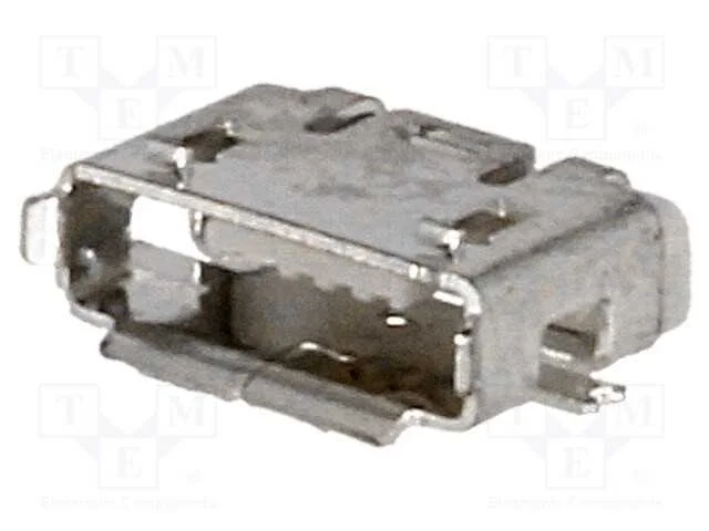 Tomada, Usb Ab Micro, Smt, Pin: 5, Usb 2.0, Niquelado,Dourado, 1,8a