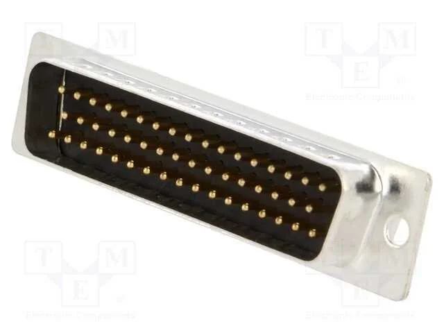 D-Sub, Pin: 50, Ficha, Macho, com Cabo, Solda, Cobertura: Dourado