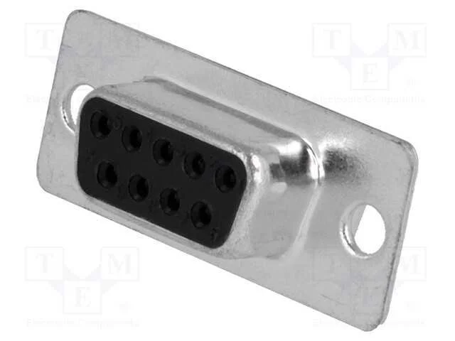 D-Sub, PIN: 9, ficha, fêmea, com cabo, solda, Cob.