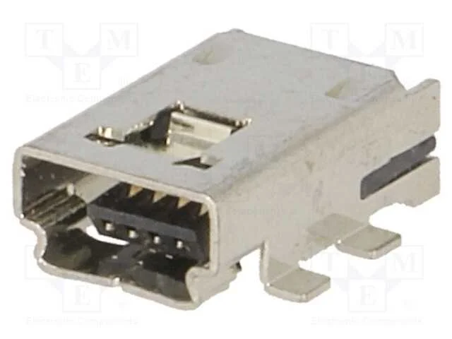 Tomada, Usb a Mini, Smt, Pin: 4, Horizontais