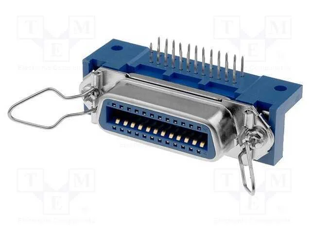 Conector: Centronics, Tomada, Fêmea, Pin: 24, Tht, Angulares 90