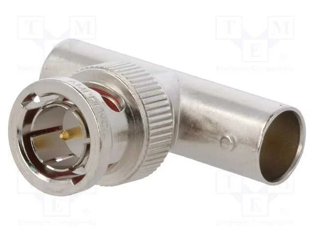 T- conector, BNC tomada x2,BNC ficha, 75O, dourado