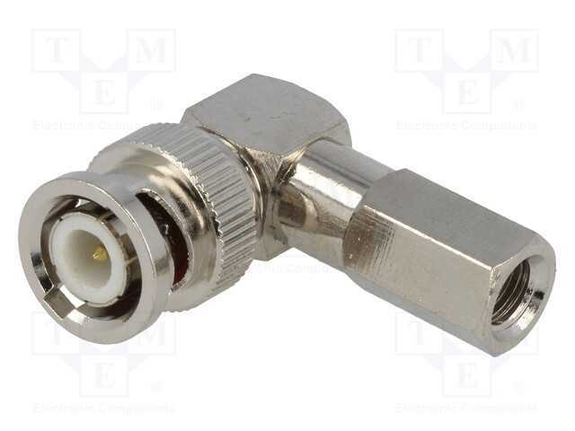 Ficha, Bnc, Macho, Angulares 90, Twist-On, com Cabo