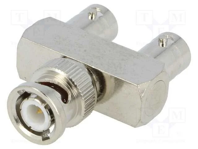T- Conector, Bnc Tomada X2,Bnc Ficha, Tipo Forquilha