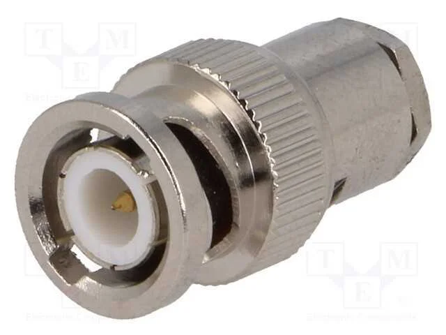 Ficha, Bnc, Macho, Simples, 75o, Rg210,Rg52,Rg59, com Cabo, Ptfe