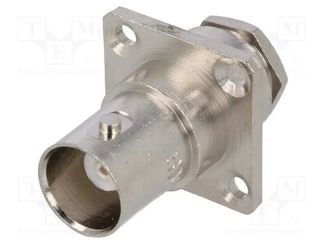 Tomada, Bnc, Fêmea, Simples, 50o, Rg58, Trançado (Clamp), Ptfe