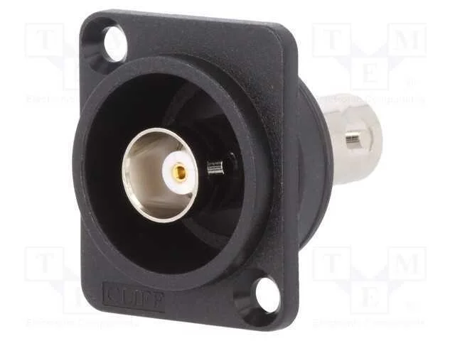 Conector, Tomada Bnc,Em Ambos Os Lados, 50o, Preta, Ft, 19x24mm
