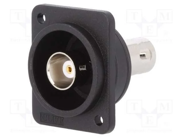 Conector, Tomada Bnc,Em Ambos Os Lados, 50o, Preta, Mat: Plástico