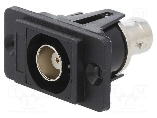 Conector, tomada BNC,em ambos os lados, 50O, prat.