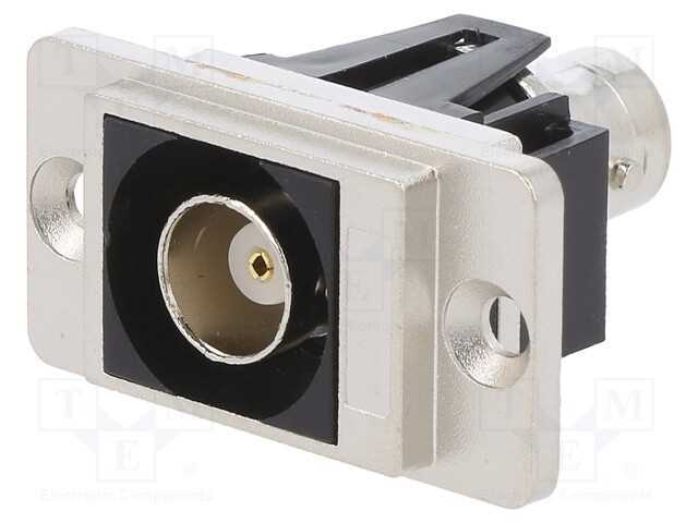 Conector, Tomada Bnc,Em Ambos Os Lados, 50o, Prateado, Mat: Metal