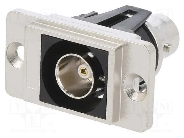 Conector, tomada BNC,em ambos os lados, 75O, prat.