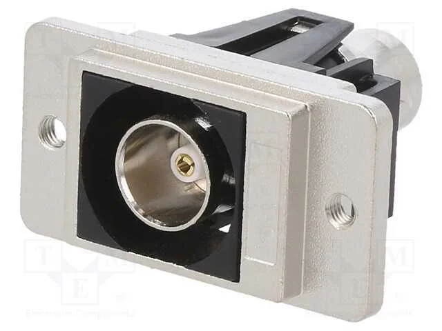 Conector, tomada BNC,em ambos os lados, 75O, prat.
