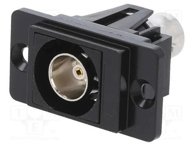 Conector, Tomada Bnc,Em Ambos Os Lados, 75o, Preta, Mat: Metal