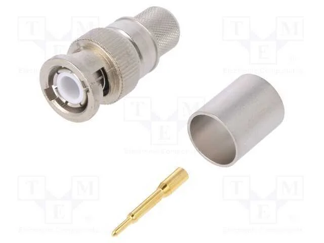 Ficha, Bnc, Macho, Simples, 50o, Rg213, Cerrar, com Cabo, Ptfe