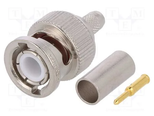 Ficha, Bnc, Macho, Simples, 50o, B9907,Kx15,Rg58c/U, Cerrar, Ptfe