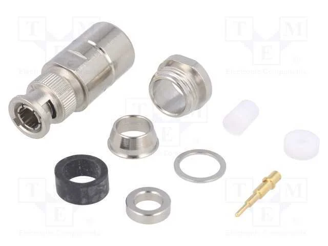 Ficha, Bnc, Macho, Simples, 50o, Rg213,Rg214,Rg216,Rg393, com Cabo