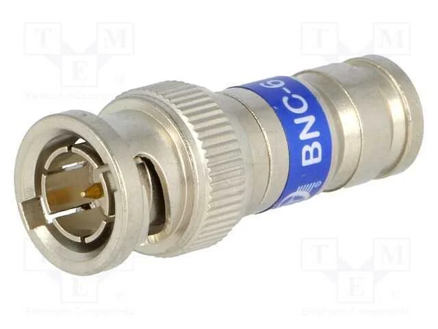 Ficha, BNC, macho, 75O, RG6, compressivo