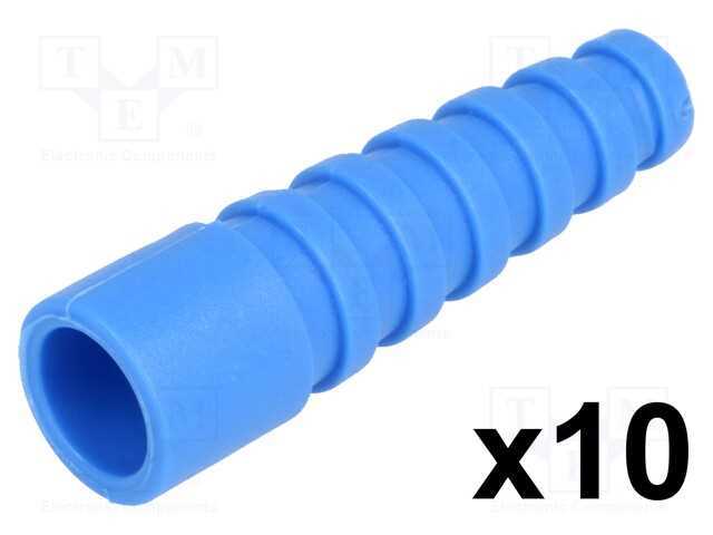 Anel Protetor, Rg58, Azul, Aplicação: Pinos Bnc, 10unid.