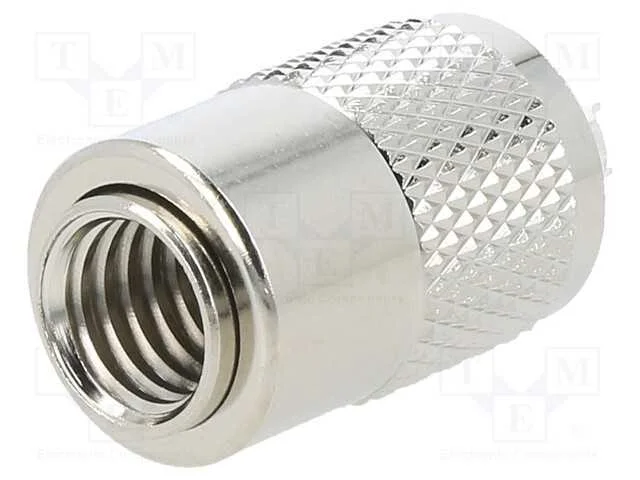 Ficha, UHF (PL-259), macho, simples, solda, com c.