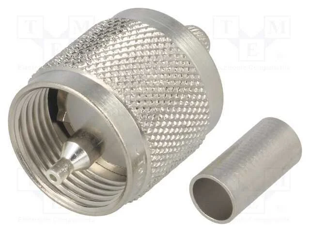 Ficha, UHF (PL-259), macho, simples, cerrar, com .