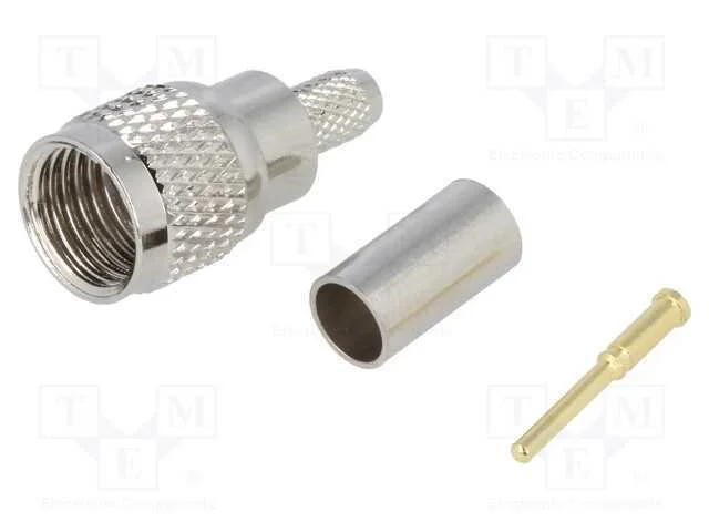 Ficha, UHF mini, macho, simples, RG58, cerrar, co.