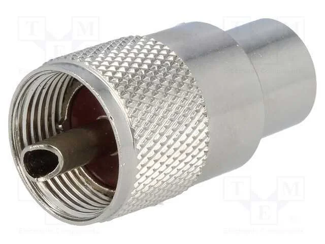 Ficha, UHF (PL-259), macho, simples, RG11, solda,.