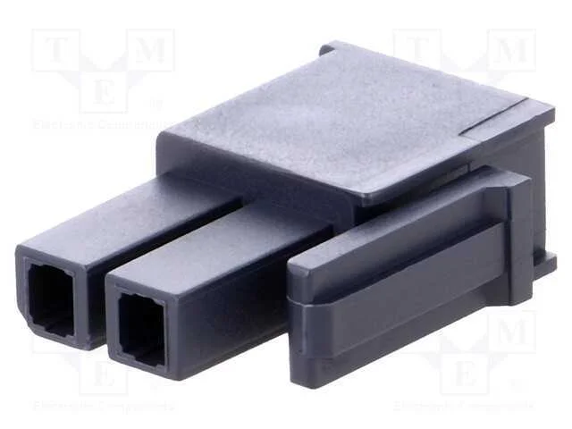 Ficha, Fio-Fio/Placa, Fêmea, Mega-Fit, 5,7mm, Pin: 2, Ul94v-2, 23a