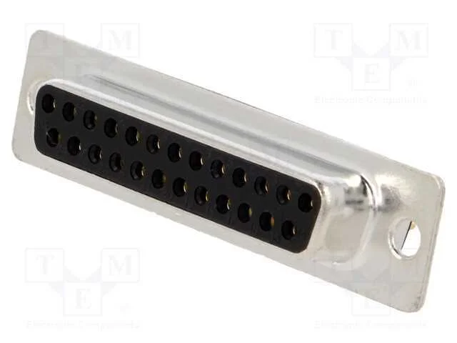D-Sub, PIN: 25, tomada, fêmea, para PCB, simples,.