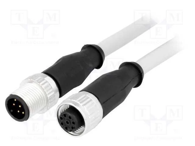 Cabo para Sensores/Automatização, Pin: 8, M12-M12, 0,5m, Pino