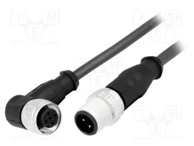 Cabo para Sensores/Automatização, Pin: 4, M12-M12, 0,5m, Pino