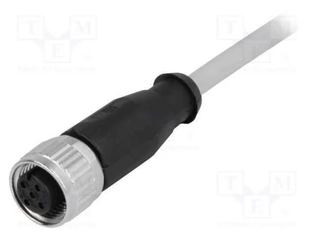Ficha, M12, Pin: 4, Fêmea, Código A-Devicenet / Canopen, 10m, Fios