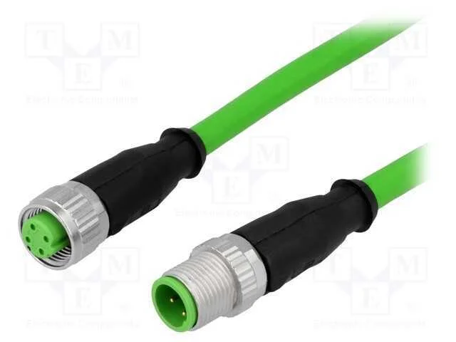 Cabo para Sensores/Automatização, Pin: 4, M12-M12, 7,5m, Pino
