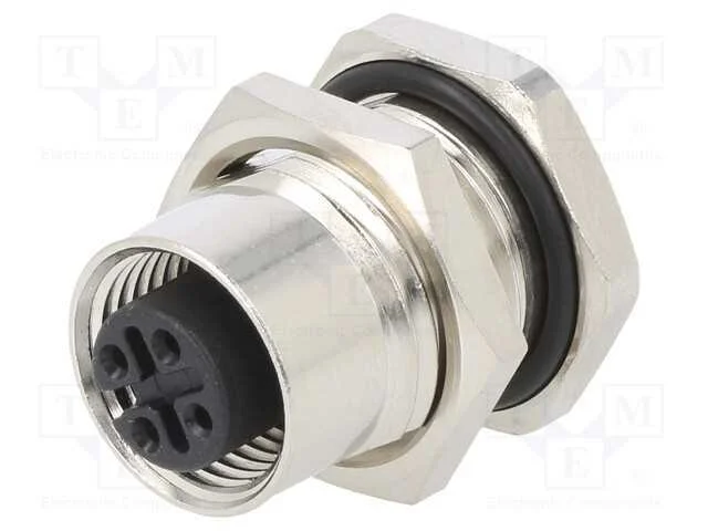 Tomada, M12, Pin: 4, Fêmea, Código A-Devicenet / Canopen, Tht, Ipx7