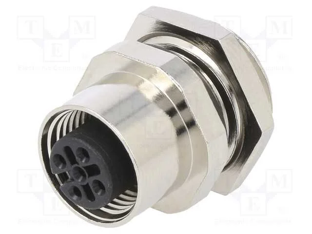 Tomada, M12, Pin: 5, Fêmea, Código A-Devicenet / Canopen, Tht, Ipx7