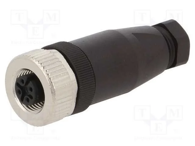 Ficha, M12, Pin: 5, Fêmea, Código A-Devicenet / Canopen, com Cabo