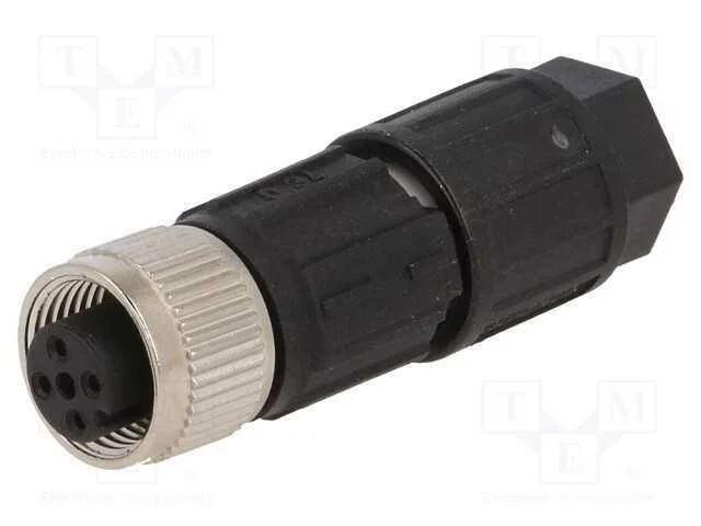 Ficha, M12, Pin: 4, Fêmea, Código A-Devicenet / Canopen, com Cabo