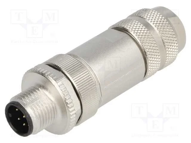 Ficha, M12, Pin: 8, Macho, Código A-Devicenet / Canopen, com Cabo