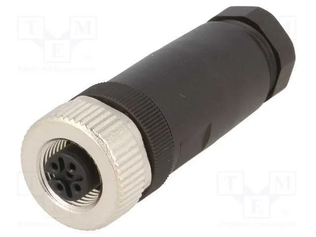 Ficha, M12, Pin: 5, Fêmea, Código A-Devicenet / Canopen, com Cabo