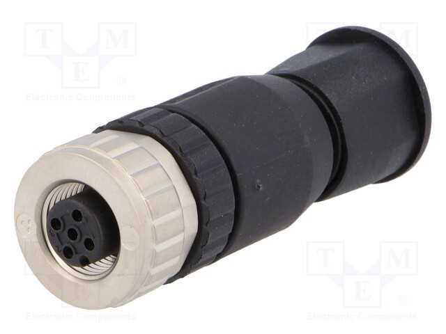 Ficha, M12, Pin: 4, Fêmea, Código A-Devicenet / Canopen, com Cabo