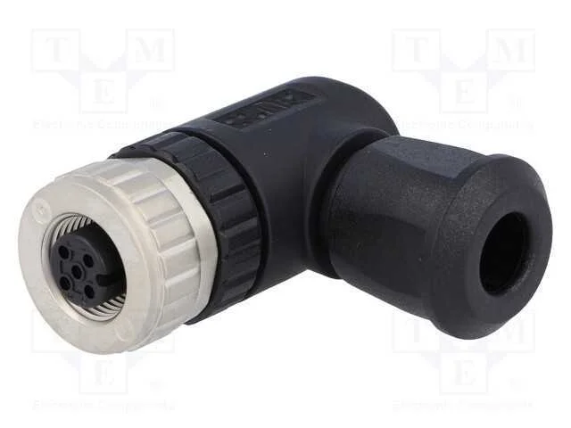 Ficha, M12, Pin: 5, Fêmea, Código A-Devicenet / Canopen, com Cabo