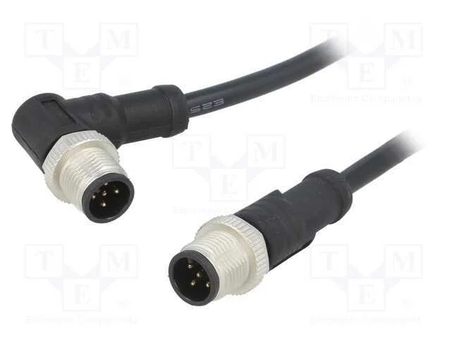 Cabo para Sensores/Automatização, Pin: 5, M12-M12, 1m, Pino, Pino
