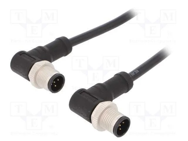 Cabo: Paras Sensores/Automatização, Pin: 5, M12-M12, 1m, Pino, Pino