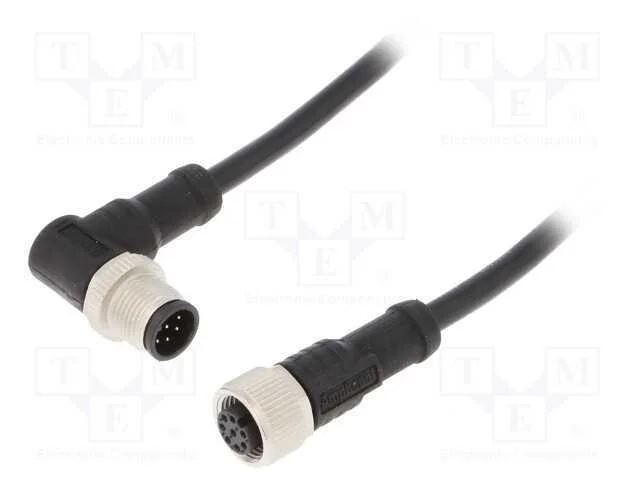 Cabo para Sensores/Automatização, Pin: 8, M12-M12, 1m, Pino, Pino