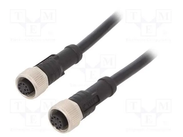 Cabo para Sensores/Automatização, Pin: 10, M12-M12, 1m, Pino