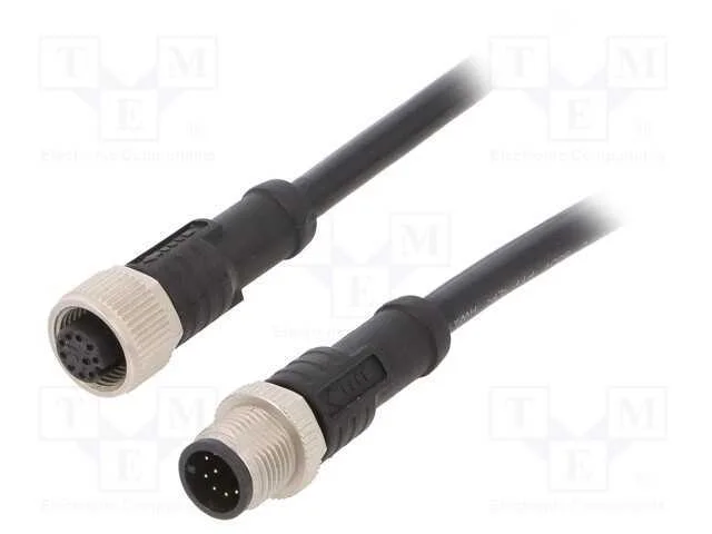 Cabo para Sensores/Automatização, Pin: 10, M12-M12, 1m, Pino