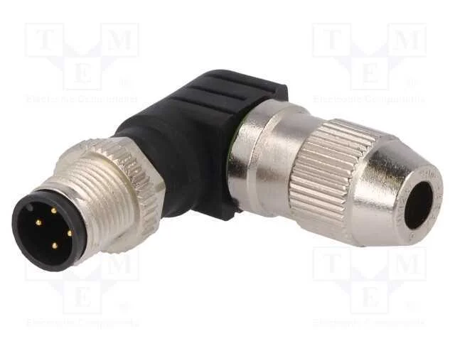 Ficha, M12, Pin: 4, Macho, Código A-Devicenet / Canopen, com Cabo