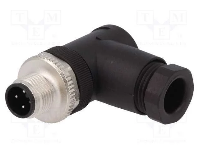 Ficha, M12, Pin: 4, Macho, Código A-Devicenet / Canopen, com Cabo