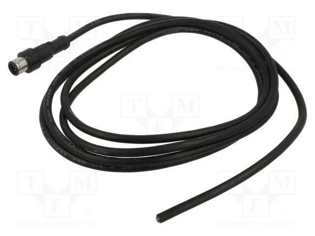 Ficha, M12, Pin: 5, Macho, Código B-Profibus, Compr: 2m, Ip68, 60v, 4a
