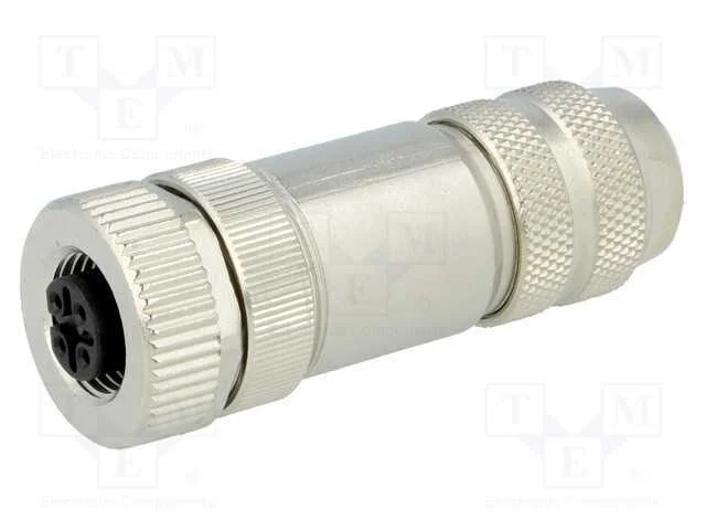 Ficha, M12, Pin: 2, Fêmea, Código B-Profibus, com Cabo, Ip67, 6÷8mm